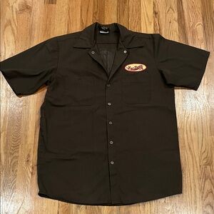 Men's Mac Tools Brand Brown Short Sleeve Mechanic’s Shirt - Size M